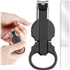 Generic Tagliaunghie, tagliaunghie con lente d'ingrandimento integrata | forma violino per unghie mani piedi seniors manicure pedicure