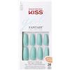 kiss new york KISS Acrylic Gel French Press-On Nails Kit - Back It - Unghie Finte Corte, Dual Form Gel Ricostruzione Unghie, Kit Ricostruzione Completo con Colla per Unghie Finte Adesive e Tip Manicure