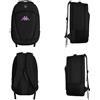 Kappa GOBRICOT REAL VALLADOLID- Zaino sportivo 25/26 - Design di qualità e stile sportivo - Tessuto Ripstop - 53x34x20 cm - Tre scomparti - BLACK M