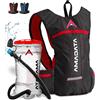 ATACAMA Zaino Idratazione Zaino per Corsa Zaino da Bici Borsa con Serbatoio d'Acqua Zaino con Sacca Idrica da 2 Litri Inclusa Zainetto con Drinking Bladder per Mountain Bike Zaino Trail Running