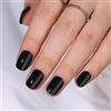 Anglicolor Unghie finte nero,unghie press on riutilizzabili,32 pezzi unghie finte adesive in gel morbido,inclusa colla per unghie,lima per unghie e bastoncino per manicure (Black-A1, 30 pezzi)