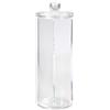 vetrine in rete Vetrineinrete® Contenitore distributore per dischetti struccanti in Cotone con Foro e Coperchio Organizer Trasparente 20.5 cm arredo Bagno Porta Ovatta 10240 D89