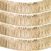 G2PLUS 4PCS Ghirlanda Frange Oro Champagne,Tende Metalliche 300x30cm