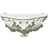 Idea Casa Consolle Mensola Finto Vintage Stile Barocco Veneziano Shabby Chic cm 20x38,5x15 (Bianco)