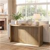 Tribesigns Tavolo consolle, 160 cm, con piano spesso 5 cm, moderno, per corridoio, soggiorno, con protezione antiribaltamento, design industriale, marrone