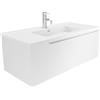 Parama Mobile Bagno Sospeso 100 cm 1 Cassetto Bianco Opaco Con Lavabo Mod. Ardenne