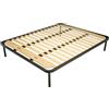 Win Bed UNICA D.S. 170x200 - Rete matrimoniale con doghe in legno strette, ideale per chi cerca un supporto più distribuito, silenzioso e duraturo nel tempo