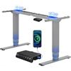 FLEXISPOT Scrivania Regolabile in Altezza con 2 Motori Potenti, Telaio a 3 Livelli, Scrivania Standing Desk Elettrica con Tastiera Intelligente, Capacità di Carico 120 kg.