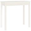 vidaXL Tavolo Consolle Bianco 80x40x75 cm in Legno Massello di Pino