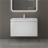 Mai & Mai Mobile Bagno Sospeso 90x48x50cm con Lavabo, Bianco