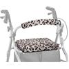 ASQVTIFE Leopard Print Drive Rollator Walker con sedile parti di ricambio per deambulatore da donna accessori copertura per anziani per camminatori per anziani