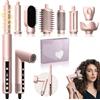 UKLISS Pro Hairstyler 8 in 1 Set Asciugacapelli Agli Ioni 1400W con Diffusore | 110.000 Giri/min, con Ferro Arricciacapelli ad Aria da 32mm, Air Brush | Styling Rapido per Tutti i Tipi
