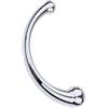 Hybacrbyn Plug Anale in Metallo a Doppia Estremità - Plug Anale Curvo Liscio, Massaggiatore Prostatico Reversibile per Uomo, Stimolatore Anale Ergonomico in Acciaio per Uso Singolo o di Coppia (Grande)