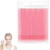 BUTBU Microbrush Applicatori Ciglia Microbrush, 100PCS Pennello per Sopracciglia Monouso, con Manico in Cristallo Scovolini Ciglio, per Extension Ciglia Microbrus per Soprac ciglia/Ciglio