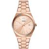 Fossil Orologio Scarlette da donna, 38 mm Movimento al quarzo con data a tre lancette e cinturino in acciaio inossidabile