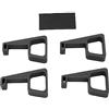 Cocoarm 4PCS Staffa di Innalzamento Dissipazione del Calore Supporto Orizzontale Supporto per Console PS4Slim Materiale ABS 47x29mm (BLACK)