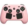 Generico Custodia protettiva in silicone per Steam Controller 2 2026, custodia antiurto e antiscivolo con protezione completa del corpo e 2 copri-levette, rosa