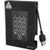 Apricorn Aegis Padlock Fortress A25-3PL256-500F - Disco rigido - crittografato - 500 GB - esterno (portatile) - 2,5" (6,4 cm)