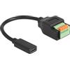 Delock Cavo adattatore USB Delock - 24 pin USB-C (femmina)