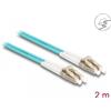Delock - Cavo di rete - Da LC multimodale (M) a LC multimodale (M) - 2 m - 3 mm - Fibra ottica - Duplex - 50/125 micrometrico -
