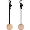 ALPIDEX - Set di 2 sfere per allenamento - Maniglia a sfera - Diametro disponibile: 5 cm, 12 cm - Sfere in legno per allenamento di arrampicata e fitness, legno di faggio, naturale, diametro: 5 cm