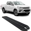 OMAC Sottoporta Laterali Pedane Laterali Compatibili con Toyota Hilux DoubleCab 2015-2025 Alu Nero