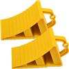 GAsupply 2 pezzi cunei in plastica con maniglia, cuneo freno per auto, rimorchi, roulotte, camper