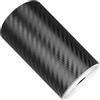 ROTKUSZ Fibra di Carbonio per Auto, 10cm* 1000cm, Pellicola Carbonio Adesiva, Protezione Bordi Auto Universale, Nero Autoadesiva Antigraffio Pellicola Carbonio, per Vernice per Autos, Moto, Bici