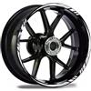 WENINETIES Adesivi Cerchi Moto per BMW R1250RS F900R/XR F800R S1000XR/RR/R R nine t R1200R G310R K600GTL Strisce Rifrangenti, Profili Decorativi, Set Completo per 2 Ruote,White