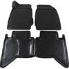 J&J AUTOMOTIVE Tappetini Auto in Gomma su Misura per Isuzu D-Max 2012-2020, Set da 4 Pezzi, Bordo Alto 4 cm, Antiscivolo, Inodore, Colore Nero