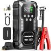 FNNEMGE Avviatore Batteria Auto, 9000A & 26800mAh & 160PSI Avviatore Emergenza per Auto con Compressore Aria (Tutti i Veicoli a Benzina o 12,0L Diesel), Avviatore di Emergenza, con di HD LCD Display.