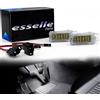 Esselle Parts Coppia Placchette LED Vano piedi Compatibili con Audi A1, A3, A4, A5, A6, A7, A8, Q3, Q5, Q7, R8, TT 18 SMD 6000K Bianco Ghiaccio Canbus Plug and play