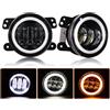 Ixaundd Fari Anteriori Fendinebbia 30w 4 Pollici Bianchi DRL LED Rotondi Con Lente Proiettore 4'' Fendinebbia Per Fuoristrada Per Jeep Per Wrangler Fanale Proiettore