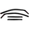 Generico Kit 4 Deflettori Aria Nero Fumé Trasparento Antivento per Finestrini Laterali Anteriori e Posteriori Compatibile con Audi A6 C7 Avant 2011-2018