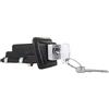 Generico SERRATURA SELLA NERA RMS CLASSIC COMPATIBILE CON VESPA PX 190013 misure distanza viti come da foto annuncio 32x90 mm