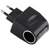 Generic Adattatore per auto da 12 volt generico, adattatore di assunzione di auto, convertitore stabile più leggero da 220 V a 12 V, AC ACA ACTO ACTO AC con DC nero per trasmettitori di radio a ventole
