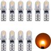 SUCANY T5 LED Lampadine,2721 27 37 286 PC73 PC74 Lampadina,12V 40LM 0.4W 2SMD 3014 Chips,Adatto Per Gli Strumenti Automobilistici E Gli Indicatori Del Cruscotto (Giallo - 10 Pezzi)