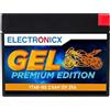 Electronicx Batteria moto GEL YT4B-BS 12V 2,5Ah 25A CCA - batteria avviamento compatta e affidabile per scooter, moto, quad & ATV - senza manutenzione, sigillata, resistente alle vibrazioni