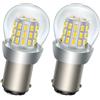SOFOC BA15D Lampadina LED 48V DC Bianco Caldo Luce Retromarcia DRL Luce Soffitto Per Auto Camper RV Barca ecc. 3014 39SMD 1000Lm Più Luminosa 2Pcs