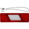 LONGLING Fanale Posteriore Fanale Destro Luci Posteriori Vetro Acrilico con Guarnizione in Gomma e Vite per Ford Transit Camion Cassone 2014->