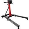 BOUDECH Keplero - Cavalletto di Sostegno per Motore Max 900Kg in Acciaio Supporto con Bracci Girevoli 360° Nero
