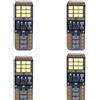 A2ZWORLD 4pcs Lampada Led Auto Camion 12V 24V, 23mm, Canbus No Errore, T10 W5W, 18 SMD 2016, 2.5W 300lm, Luce Bianco Freddo 6500K