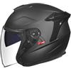 BYFHHHH Caschi Jet da Moto Vintage, Casco da Moto retrò Aperto Certificato ECE/DOT, Caschi da Scooter 3/4 con Doppia Visiera, Casco da Ciclomotore E Scooter per Uomo E Donna C,L=59~60CM