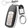 Rondrive Custodia per chiave auto, compatibile con Ebro S400 S700 S800 S900 Telecomando Cover per DR4.0 DR5.0 DR6.0 per Jaecoo J7 J8 TPU struttura portachiavi A argento