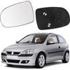 Soekodu Vetro a Specchio sostituzione per Opel Corsa C 2000-2006, Specchio Esterno Regolabile Adatto, Lente di Retromarcia Specchio di Vetro di Retromarcia (Sinistra)