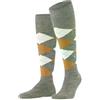 Burlington Melange Edinburgh M Kh lana fantasia 1 paio, Calzini Uomo, Verde Seaweed 7760, 40-46