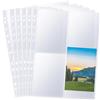 Anlising 50 Pack 200 Tasche A4 Foto Maniche per Raccoglitore, Confezione da 50 Bustine per Foto A4, Buste Trasparenti Cartoline Inserimento, per Cartoline, Biglietti, Foto
