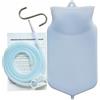 YUHENG Set di sacchetti clistere per la pulizia dell'intestino, riutilizzabile, con tubo in silicone da 150 cm e 4 punte per ugelli riutilizzabili