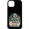 Jimbeels Custodia per iPhone 15 Plus PERCH ALERT READY Birdwatching Mangiatoia con Camera