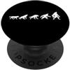 Miftees Halloween Tees Evoluzione lupo mannaro lupo a lupo mannaro evoluzione PopSockets PopGrip Adesivo